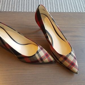 Nine West Franco Plaid Heels